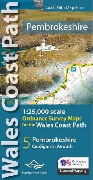 Cover image for Pembrokeshire Coast Path Map, isbn: 9781908632623