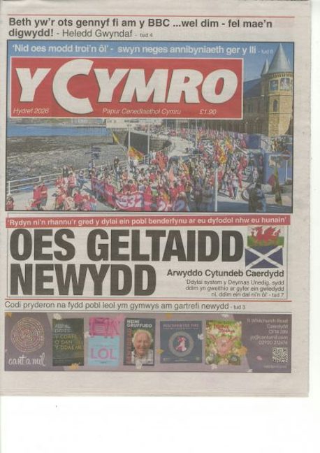 Cover image for Y Cymro (Hydref 2026), isbn: K364077011