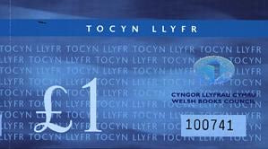 Cover image for Tocyn Llyfr Cymraeg: 1 Punt / 1 Pound, isbn: 8888039775