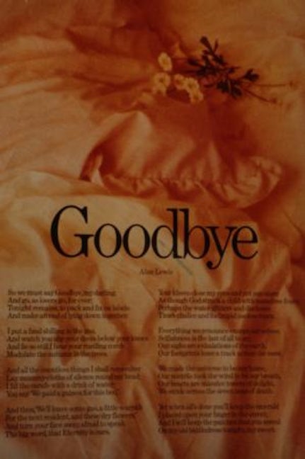 Cover image for Goodbye (Poster), isbn: 9780000677891