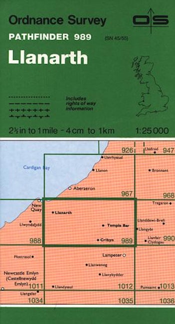 Cover image for O.S. Pathfinder 989 Llanarth, isbn: 9780319209899