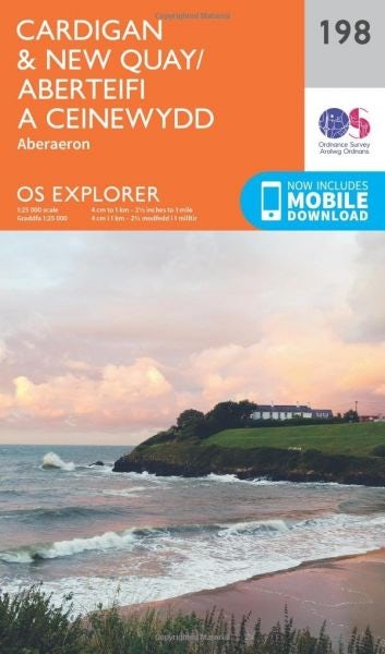 Cover image for O.S. Explorer 198 Cardigan & New Quay/Aberteifi a Ceinewydd, isbn: 9780319243916