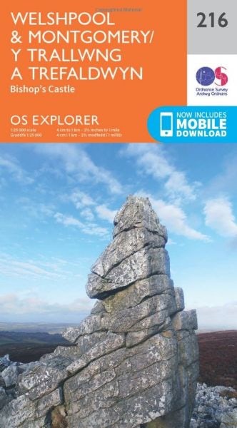 Cover image for O.S. Explorer 216 Welshpool & Montgomery/Y Trallwng a Trefaldwyn, isbn: 9780319244098