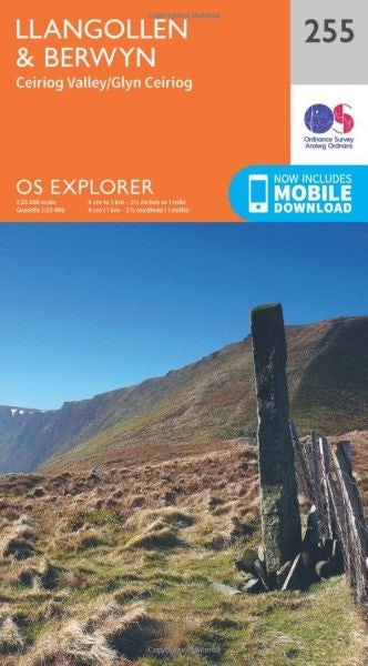 Cover image for O.S. Explorer 255 Llangollen & Berwyn, isbn: 9780319244517