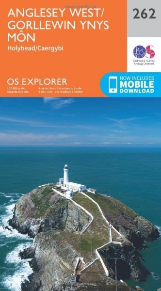 Cover image for O.S. Explorer 262 Anglesey West/Gorllewin Ynys Môn, isbn: 9780319244593