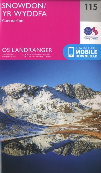 Cover image for O.S. Landranger 115 Snowdon/Yr Wyddfa, isbn: 9780319262139