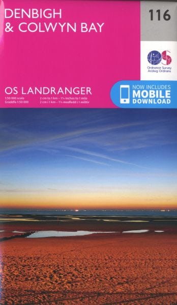 Cover image for O.S. Landranger 116 Denbigh and Colwyn Bay / Dinbych a Bae Colwyn, isbn: 9780319262146