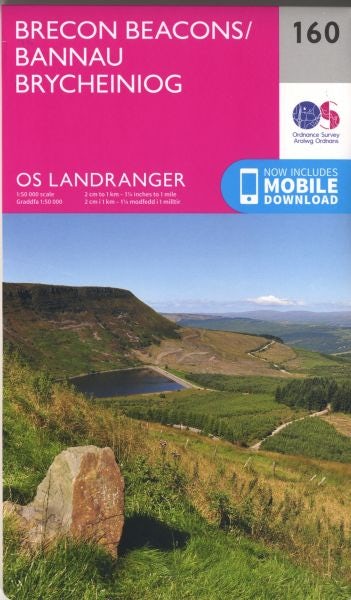 Cover image for O.S. Landranger 160 Brecon Beacons/Bannau Brycheiniog, isbn: 9780319262580