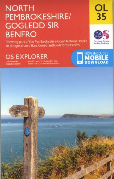 Cover image for OS North Pembrokeshire/Gogledd Sir Benfro OL 35, isbn: 9780319263938