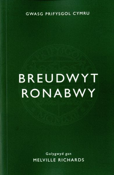 Cover image for Breudwyt Ronabwy, isbn: 9780708326183