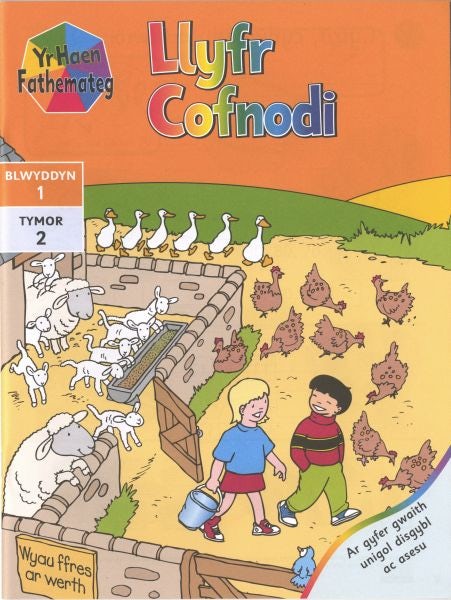 Cover image for Haen Fathemateg, Yr: Blwyddyn 1, Tymor 2 - Llyfr Cofnodi, isbn: 9780861744077