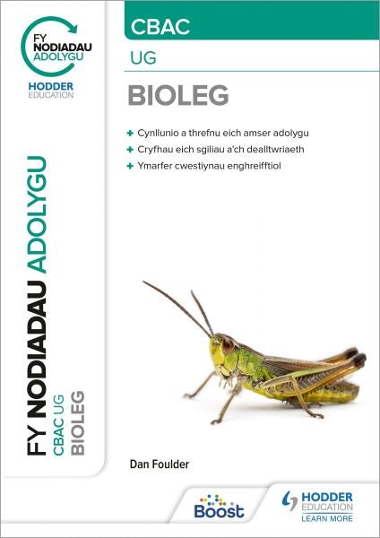 Cover image for CBAC Bioleg UG: Fy Nodiadau Adolygu, isbn: 9781398386068