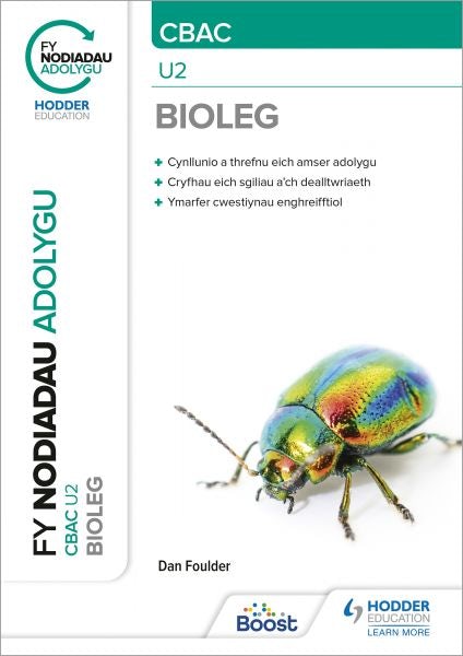 Cover image for CBAC Bioleg U2: Fy Nodiadau Adolygu, isbn: 9781398386075