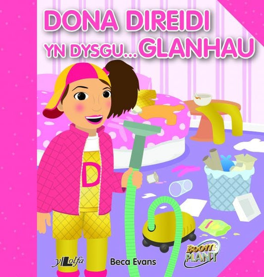 Cover image for Dona Direidi yn Dysgu Glanhau, isbn: 9781784613174