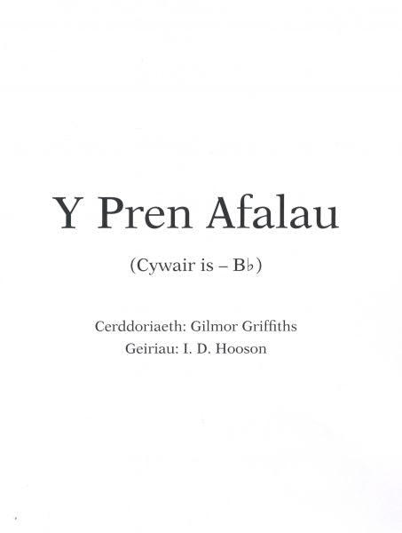 Cover image for Y Pren Afalau (Cywair is Bb), isbn: 9781800993273