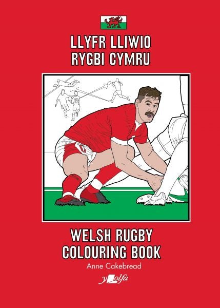 Cover image for Llyfr Lliwio Rygbi Cymru | Welsh Rugby Colouring Book, isbn: 9781800994317
