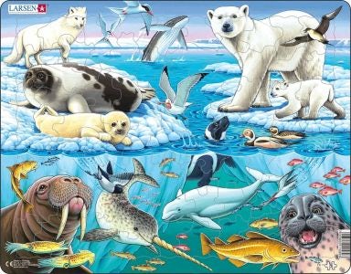 Cover image for Jig-so Bywyd Gwyllt yr Arctig / Wildlife in the Arctic Jigsaw, isbn: 9781801061001