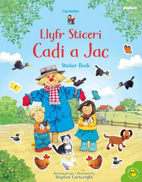 Cover image for Cyfres Cae Berllan: Llyfr Sticeri Cadi a Jac Sticker Book, isbn: 9781801062114
