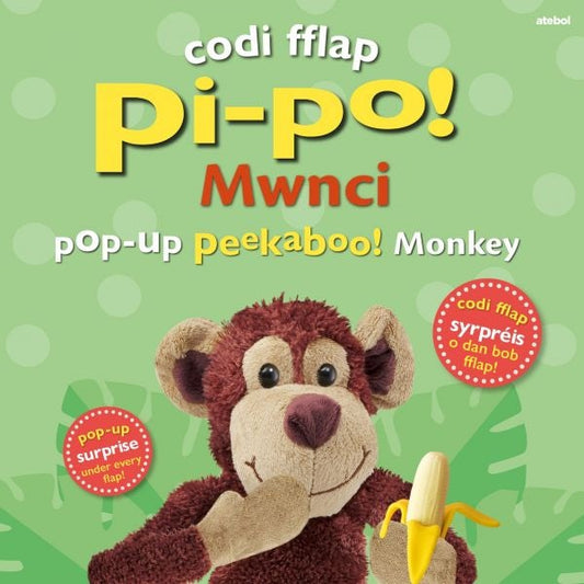 Cover image for Codi Fflap Pi-po! Mwnci / Pop-up Peekaboo! Monkey, isbn: 9781801064453