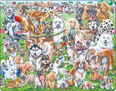 Cover image for Jig-so Cŵn Ciwt a Chwareus / Cute and Playful Dogs Jigsaw, isbn: 9781801064576
