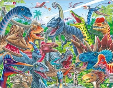 Cover image for Jig-so Deinosoriaid Hapus / Cheerful Dinosaurs Jigsaw, isbn: 9781801064583