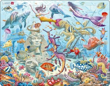 Cover image for Jig-so Môr-forynion Mewn Dinas Danfor / Mermaids in a Mysterious Sunken City Jigsaw, isbn: 9781801064613