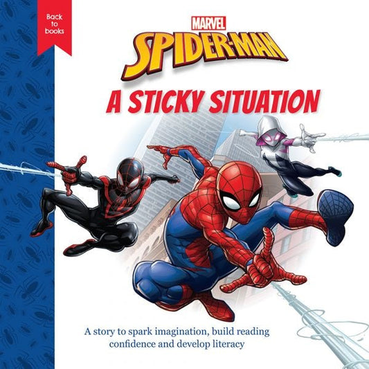 Cover image for Disney Back to Books: Spider-Man - A Sticky Situation, isbn: 9781804163559