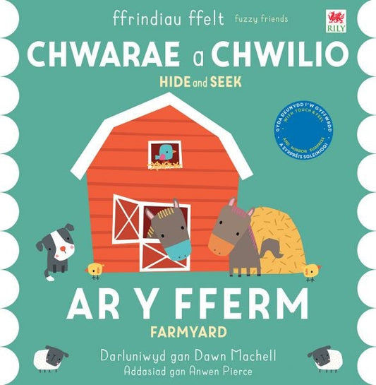 Cover image for Chwarae a Chwilio: Ar y Fferm / Hide and Seek: On the Farm, isbn: 9781804163627