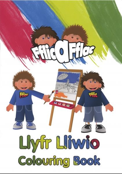 Cover image for Fflic a Fflac: Llyfr Lliwio / Fflic a Fflac: Colouring Book, isbn: 9781847135551