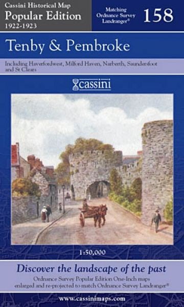 Cover image for Cassini Historical Map: Popular Edition 1922-1923 - Tenby and Pembroke Sheet 158, isbn: 9781847362285