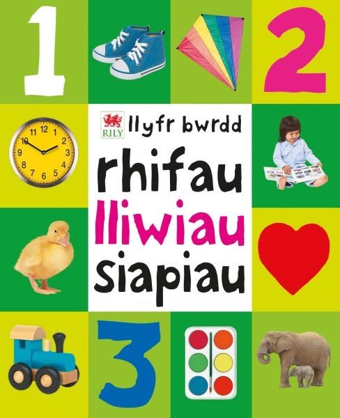 Cover image for Rhifau, Lliwiau, Siapiau, isbn: 9781849670814