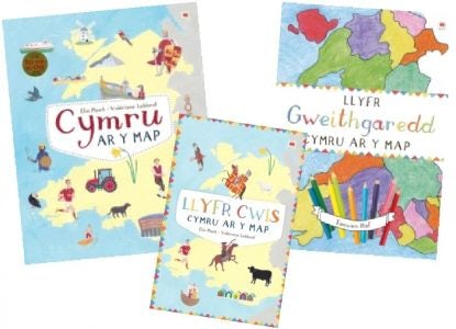 Cover image for Pecyn Cymru ar y Map (3 Llyfr), isbn: 9781849674713