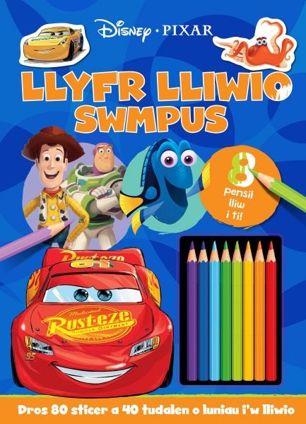 Cover image for Disney Pixar: Llyfr Lliwio Swmpus, isbn: 9781849676366