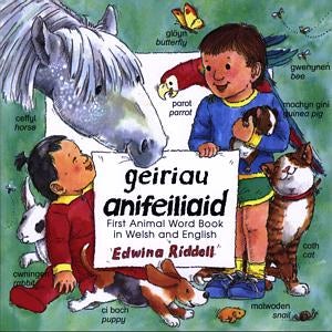 Cover image for Geiriau Anifeiliaid - First Animal Word Book in Welsh and English, isbn: 9781855961128