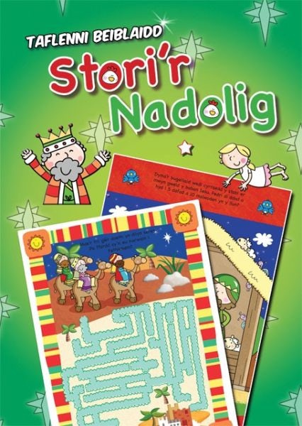 Cover image for Taflenni Beiblaidd Stori'r Nadolig, isbn: 9781859947289