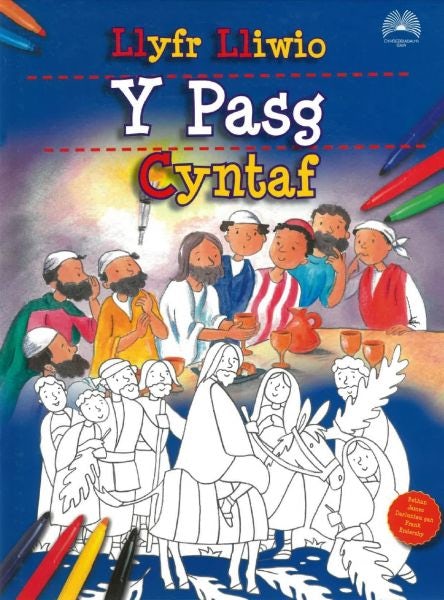Cover image for Llyfr Lliwio y Pasg Cyntaf, isbn: 9781859949030