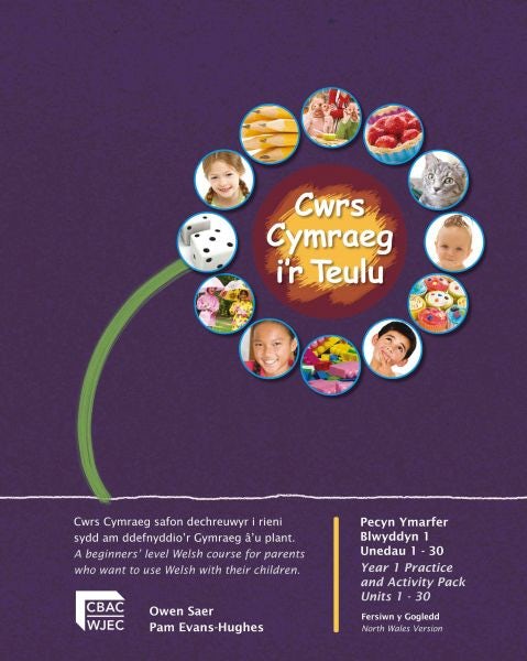 Cover image for Cymraeg i'r Teulu Blwyddyn 1 (Fersiwn y Gogledd) - Pecyn Ymarfer, Unedau 1-30, isbn: 9781860856761