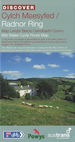 Cover image for Cylch Maesyfed/Radnor Ring - Map Llwybr Beicio Canolbarth Cymru/Mid Wales Cycle Route Map, isbn: 9781901389869