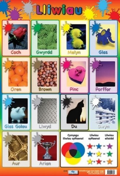 Cover image for Lliwiau (Poster), isbn: 9781904217657