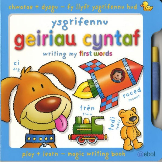 Cover image for Fy Llyfr Ysgrifennu Hud/My Magic Writing Book: Ysgrifennu Geiriau Cyntaf/Writing My First Words, isbn: 9781907004889