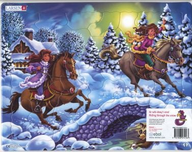 Cover image for Jig-So ar Wib Drwy'r Eira/Riding Through the Snow, isbn: 9781908574183