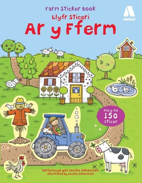 Cover image for Llyfr Sticeri ar y Fferm/Farm Sticker Book, isbn: 9781908574459