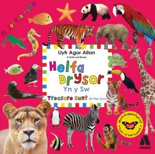 Cover image for Helfa Drysor - Yn y Sw / Treasure Hunt - At the Zoo, isbn: 9781910574324