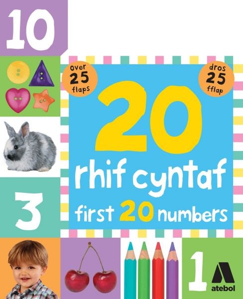 Cover image for 20 Rhif Cyntaf / First 20 Numbers, isbn: 9781910574348