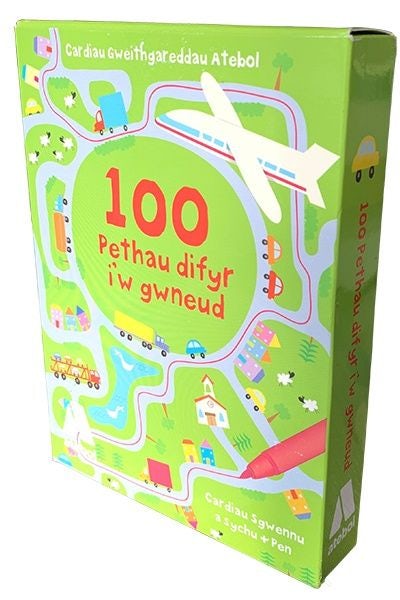 Cover image for 100 Pethau Difyr i'w Gwneud - Cardiau Gweithgareddau Atebol, isbn: 9781910574355