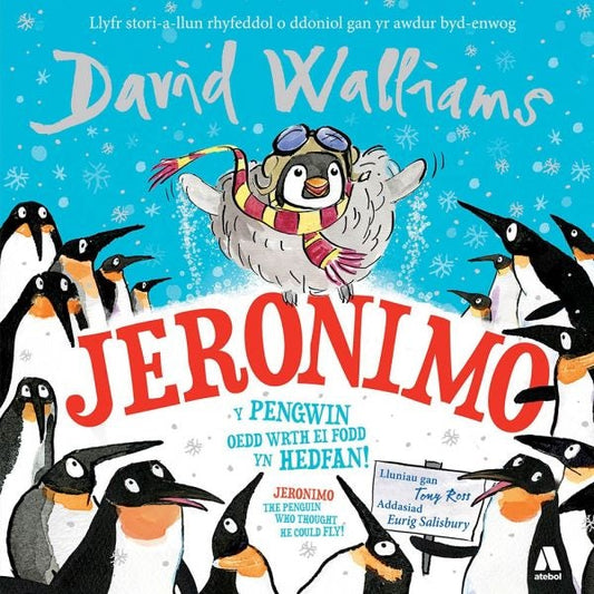 Cover image for Jeronimo - Y Pengwin oedd wrth ei Fodd yn Hedfan! / Jeronimo - The Penguin Who Thought He Could Fly!, isbn: 9781912261765