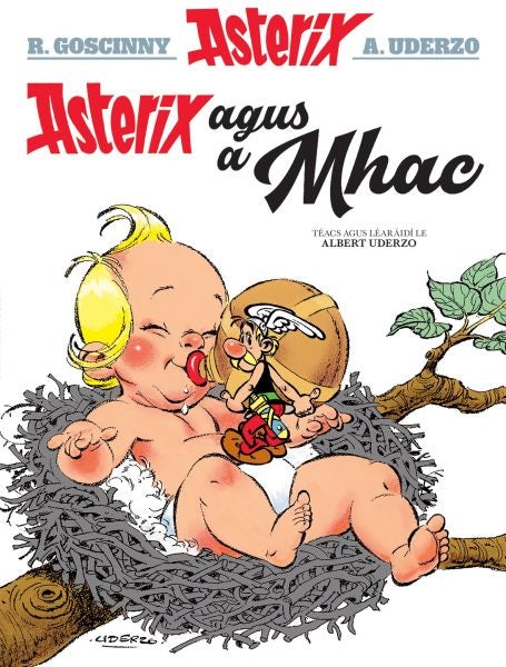 Cover image for Asterix Agus a Mhac (Asterix in Irish), isbn: 9781913573089