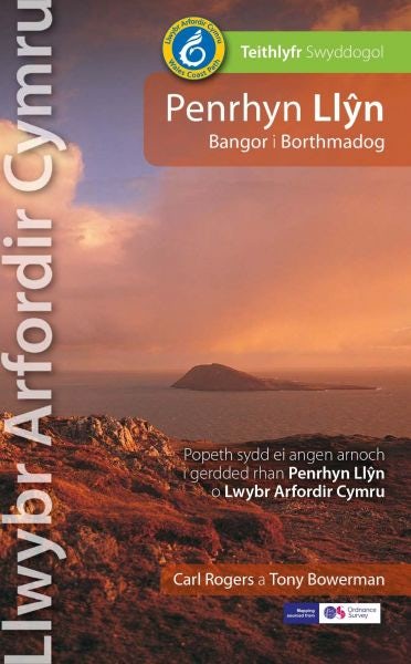 Cover image for Llwybr Arfordir Cymru: Penrhyn Llŷn Bangor i Borthmadog - Teithlyfr Swyddogol, isbn: 9781914589072