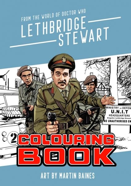 Cover image for Lethbridge Stewart Colouring Book, isbn: 9781915439604