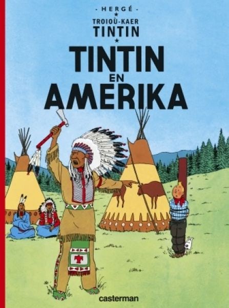 Cover image for Tintin: Tintin En Amerika (Breton), isbn: 9782203152946